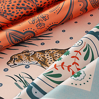 カレ ダブルフェイス90 《チーター・バンダナ》 - ピンク